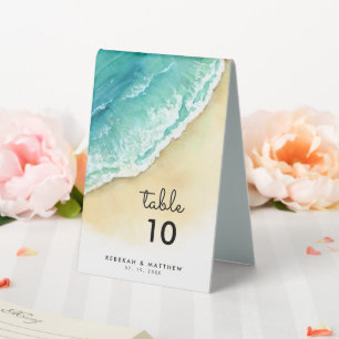 Plaque De Table Côte Océanique   Plage   Numéro