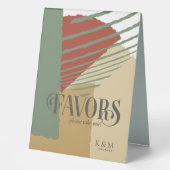 Plaque De Table Couleur bloc mariage Faveurs Automne ID740 (Recto)