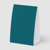 Plaque De Table Couleur sarcelle foncée uni chic personnalisée sur (Verso)