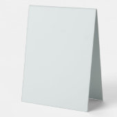 Plaque De Table Couleur solide blanche givrée | Classique | Élégan (Verso)