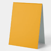 Plaque De Table Couleur solide orange néon | Classique (Recto)