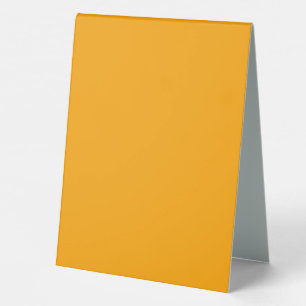Plaque De Table Couleur solide orange néon Classique