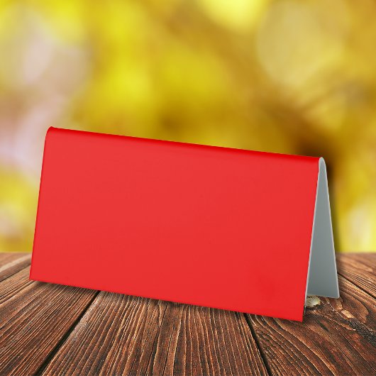 Plaque De Table Couleur solide rouge | Classique | Élégant | tenda