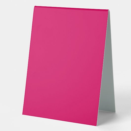 Plaque De Table Couleur uni rose foncé clair (Recto)