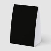 Plaque De Table Couleurs Or Noir Monogramme Lettre Initiale Nom (Verso)
