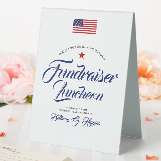 Plaque De Table Couleurs patriotiques Thème politique |  (In SItu (Mariage))