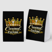 Plaque De Table Couronné par la culture (Recto/verso)