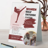 Plaque De Table Cours d'auto-défense - Femmes (En SItu (Tableau))
