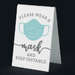 Plaque De Table Couverture Sécurité Portez Un Panneau Tablette Mas<br><div class="desc">Bienvenue à tout le monde avec ce moderne S'il vous plaît porter un panneau de table Masque. Ce panneau est idéal pour votre bureau,  salon,  affaires,  présentations immobilières et écoles!</div>