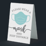 Plaque De Table Couverture Sécurité Portez Un Panneau Tablette Mas<br><div class="desc">Bienvenue à tout le monde avec ce moderne S'il vous plaît porter un panneau de table Masque. Ce panneau est idéal pour votre bureau,  salon,  affaires,  présentations immobilières et écoles!</div>