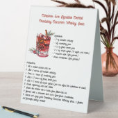 Plaque De Table Cranberry Cinnamon Noël Signature Cocktail (En SItu (Tableau))