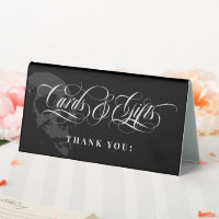 Crâne foncé Élégant Goth Cartes de Mariage & Cadea