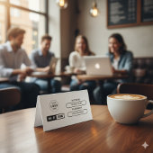 Plaque De Table Create Your Own Business Logo Free wifi Zone