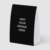 Plaque De Table Create Your Own Custom Design 4" X 6" Black (Recto)