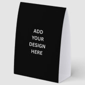 Plaque De Table Create Your Own Custom Design 5" x 7" Black (Recto)