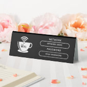 Plaque De Table Create Your Own Modern Wifi Password Network (In SItu (Mariage))