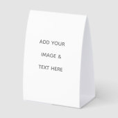 Plaque De Table Create Your Own white  (Recto)