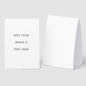 Plaque De Table Create Your Own white  (Recto/verso)