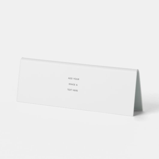 Plaque De Table Create Your Own white (Verso)