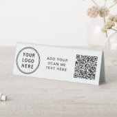 Plaque De Table Création de logo d'entreprise Créez votre code QR (En SItu (Tableau))