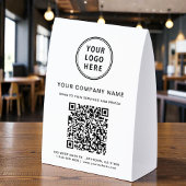 Plaque De Table Créer votre code QR de logo d'entreprise