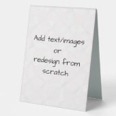 Plaque De Table Créer votre propre Customisé (Recto)