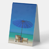 Plaque De Table Créer Votre Propre Thème Plage Guest House Règles (Verso)