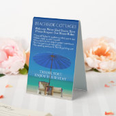 Plaque De Table Créer Votre Propre Thème Plage Guest House Règles (In SItu (Mariage))