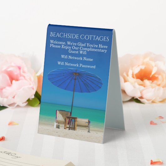 Plaque De Table Créez vos propres informations de connexion Wifi I (In SItu (Mariage))