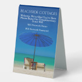 Plaque De Table Créez vos propres informations de connexion Wifi I (Recto)