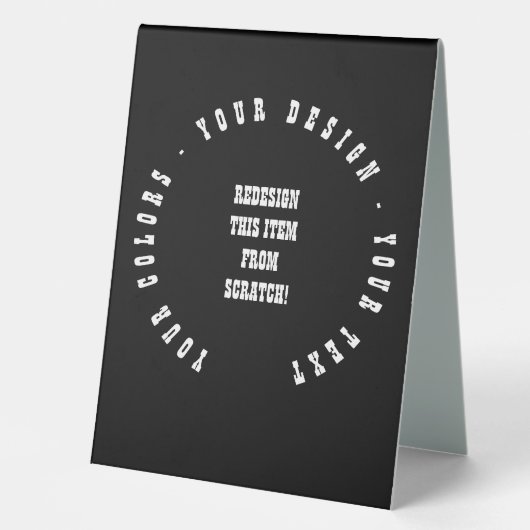 Plaque De Table Créez votre propre (Recto)