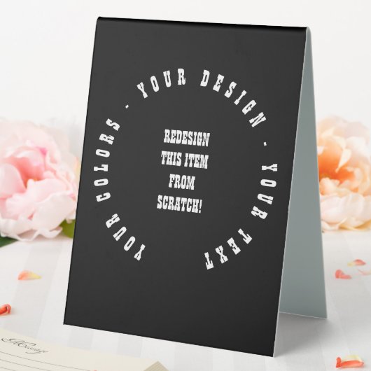 Plaque De Table Créez votre propre (In SItu (Mariage))