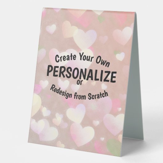 Plaque De Table Créez votre propre (Recto)