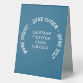 Plaque De Table Créez votre propre (Recto)