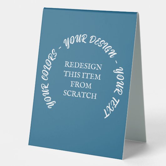 Plaque De Table Créez votre propre (Recto)