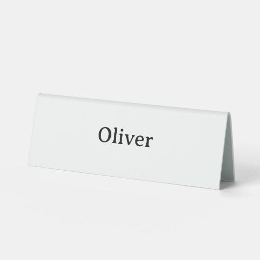 Plaque De Table Créez Votre Propre 6" X 2" Simple et Professionnel (Recto)