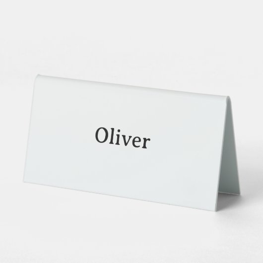 Plaque De Table Créez Votre Propre 6" X 3" Simple et Professionnel (Recto)