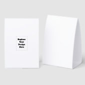 Plaque De Table Créez votre propre blanc (Recto/verso)