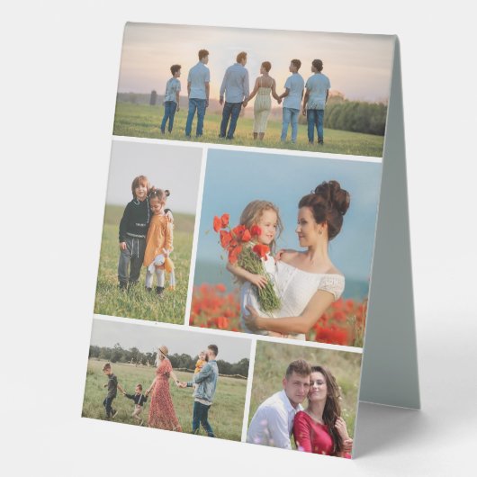 Plaque De Table Créez votre propre collection photo 5 (Recto)