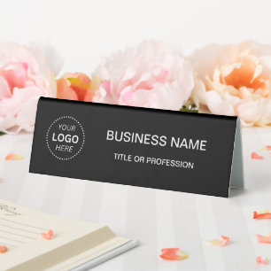 Plaque De Table Créez votre propre logo professionnel Carte postal