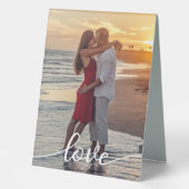 Plaque De Table Créez votre propre script d'amour Romantique Coupl (Recto)