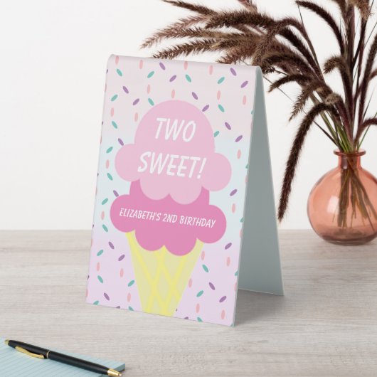 Plaque De Table Crème de glace 2ème anniversaire (En SItu (Tableau))