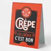 Plaque De Table Crepes françaises (Verso)