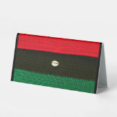 Plaque De Table Crochet de concepteur noir blanc en coquille rouge (Verso)