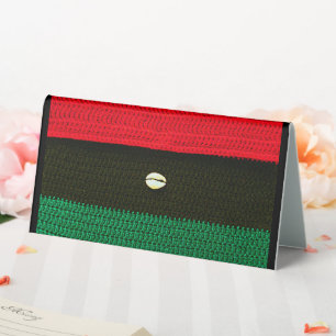 Plaque De Table Crochet de concepteur noir blanc en coquille rouge