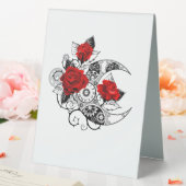 Plaque De Table Croissant mécanique avec roses rouges (In SItu (Mariage))