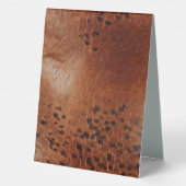 Plaque De Table Cuir Brown Faux (Verso)