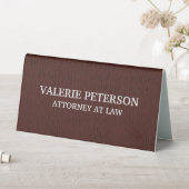 Plaque De Table Cuir Brown personnalisé (En SItu (Tableau))