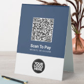 Plaque De Table Custom Business Logo Contactless Qr Code Pay (En SItu (Tableau))