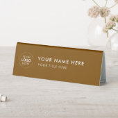 Plaque De Table Custom Business Logo Desk Nameplate Table Tent (En SItu (Tableau))